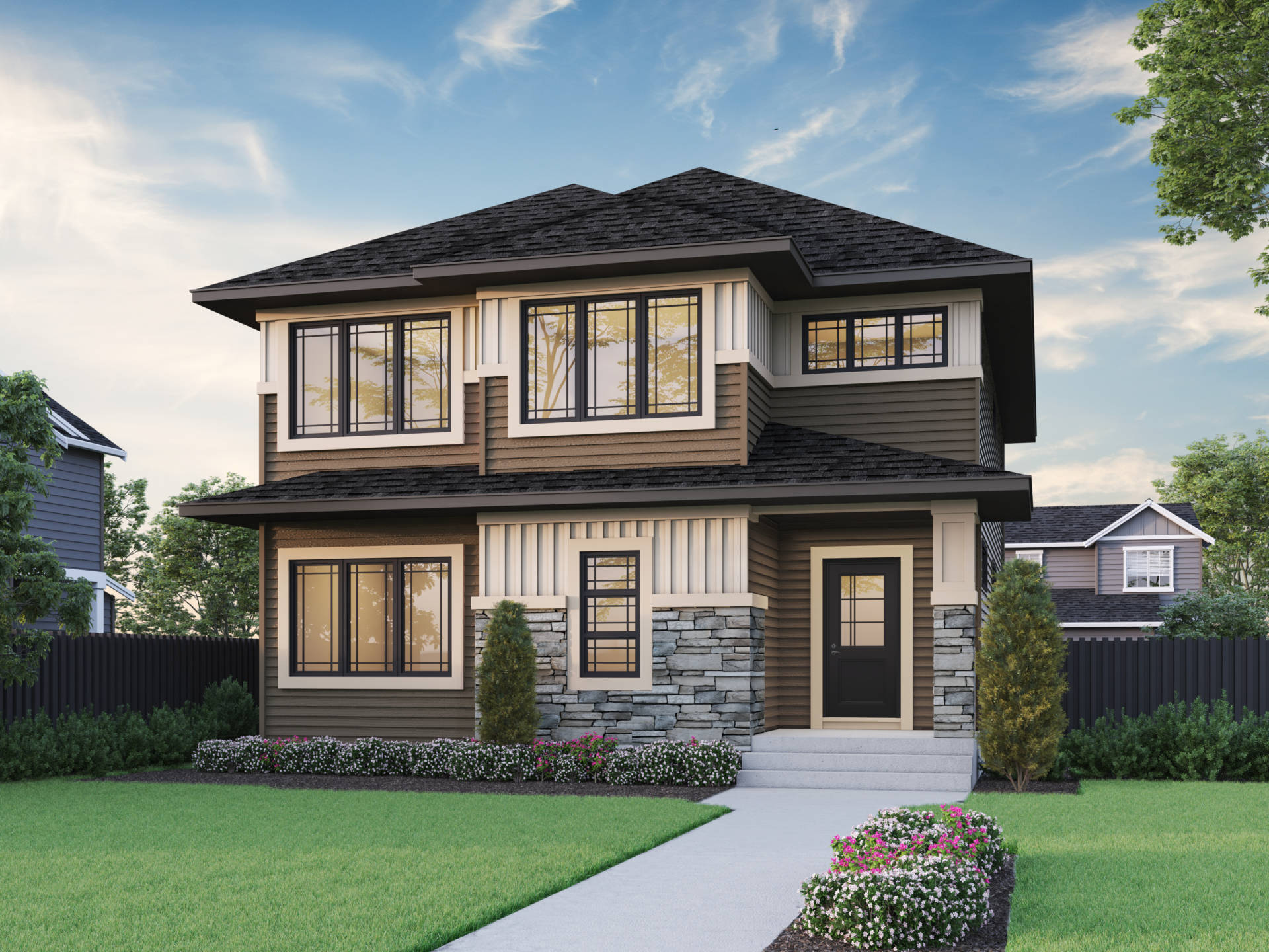 The Edgewood showhome in the community of Harmony.