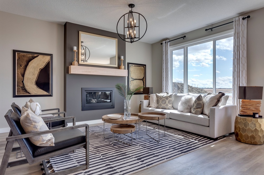 The Great Room of the Pierce showhome built by Sterling Homes Group.