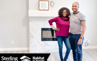 A couple take possession of their new home